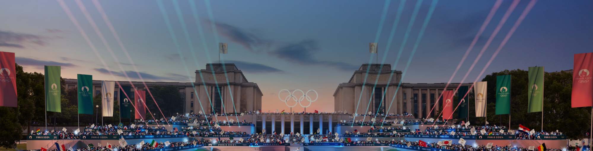 Visualisation of Olympic Paris 2024 opening ceremony