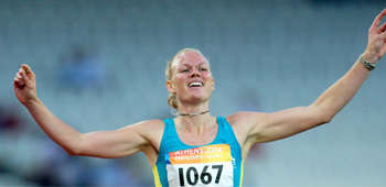 Katrina Webb competing. Photo credit: Paralympics Australia