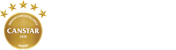 CANSTAR 2026 Innovation Excellence Award badge