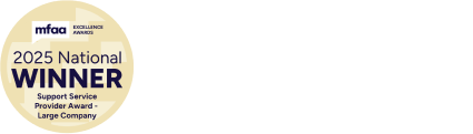 MFAA Support Service Provider Award badge