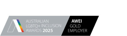 Australian LGBTQ Inclusion Awards 2025 AWEI Gold Employer badge