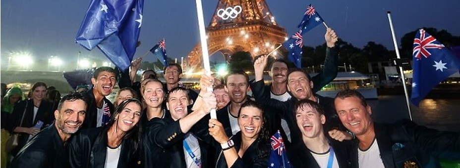 Australian olympic athletes in Paris