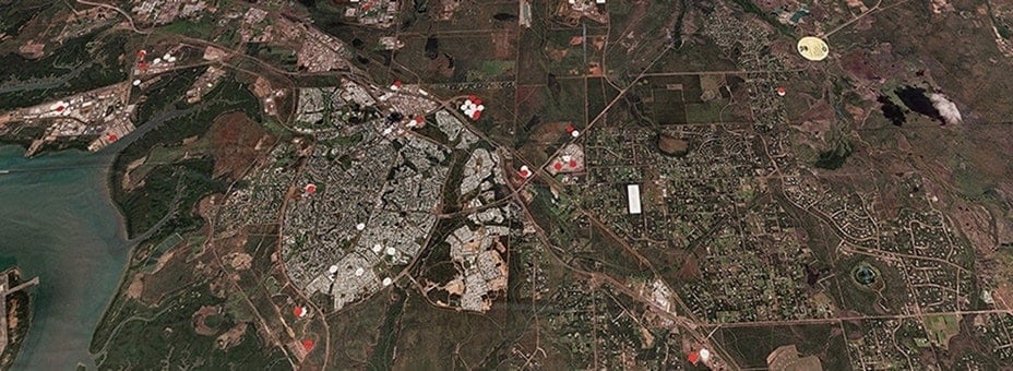 Anm image of a ladscape from above
