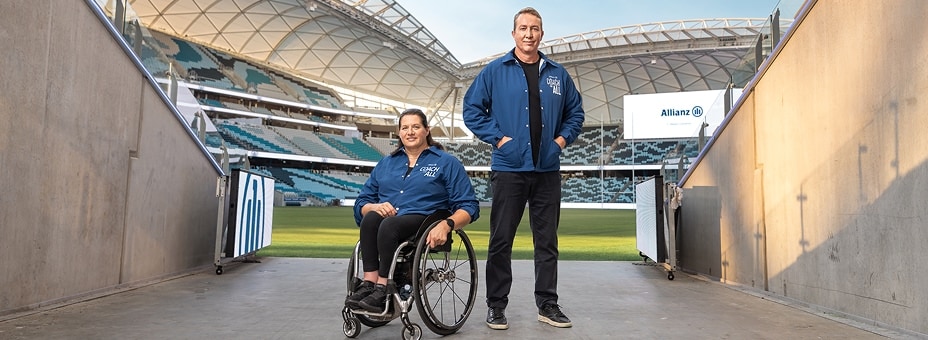 Louise Sauvage and at Allianz Stadium