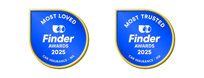 Finder Car Insurance Customer Satisfaction Awards 2025 Finalists - Western Australia 'Most Loved Car Insurance' and Western Australia 'Most Trusted Car Insurance'