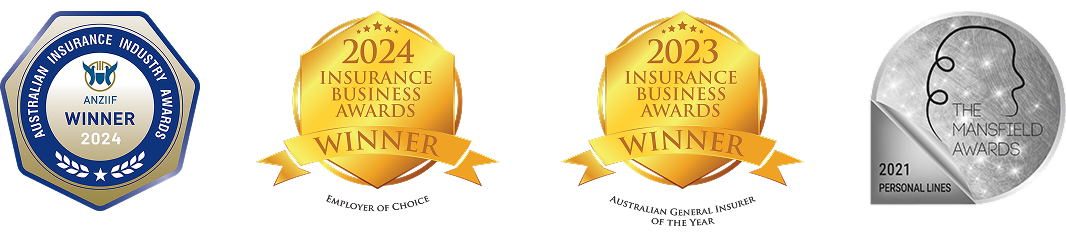 ANZIIF Large General Insurance company of the Year 2024, Insurance Business Awards Employer of Choice 2024, Insurance Business Awards General Insurer of the Year 2023, Personal Lines Mansfield Award 2021